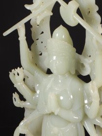 旧藏和田玉多臂佛