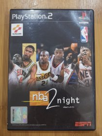 版本自辩 拆封 运动 PS2 游戏 1碟 DVD+手册 NBA 2 Night 日文版
