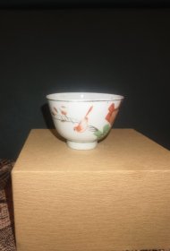 民国花鸟纹茶杯