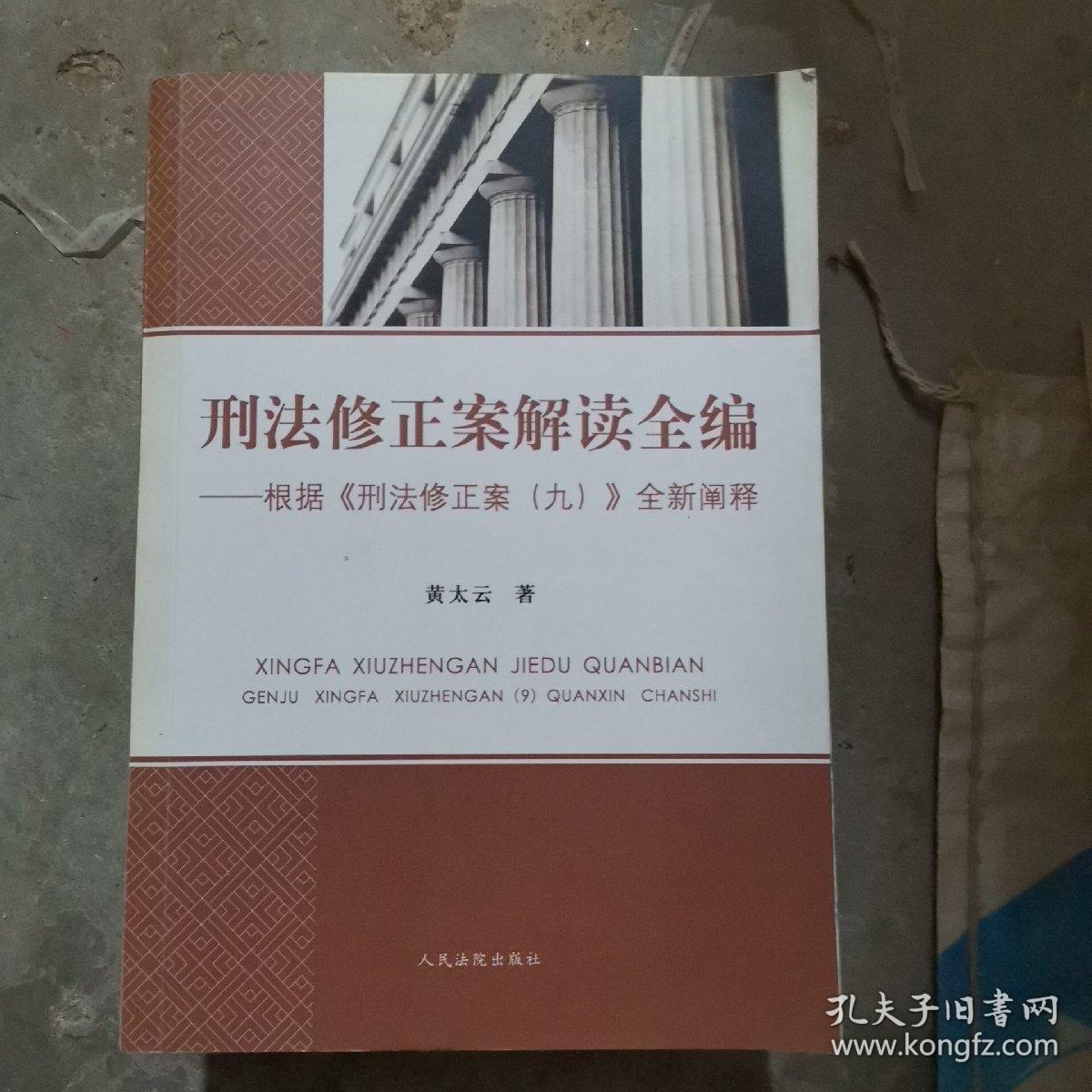 刑法修正案解读全编 根据《刑法修正案（九）》全新阐释（小16开61）