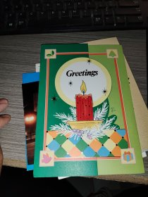 刘正生签名贺卡