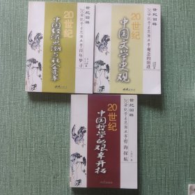 世纪回眸~20世纪学术思潮丛书：中国文学史观 中国哲学的艰辛开拓 中国经济思潮与社会变革