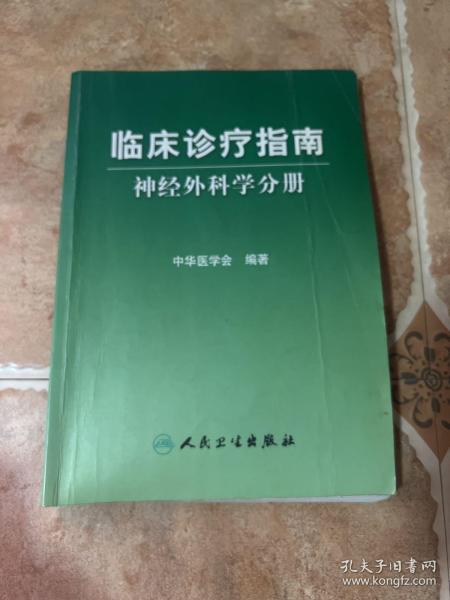 临床诊疗指南：神经外科学分册