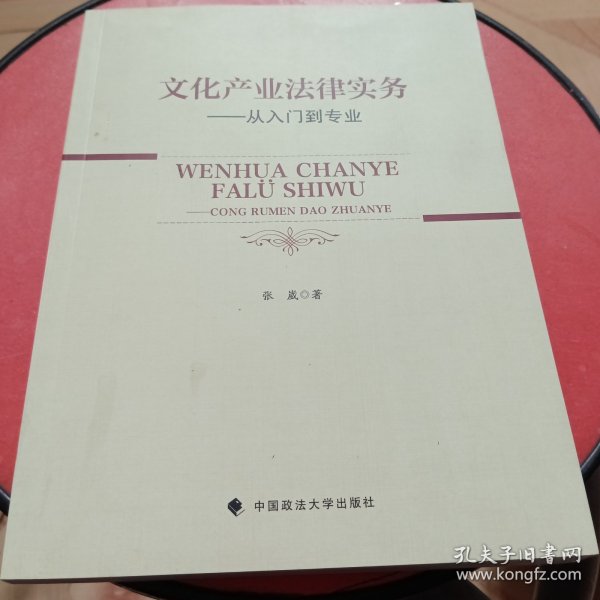 文化产业法律实务——从入门到专业张崴法律律师实务社科专著中国政法大学出版社