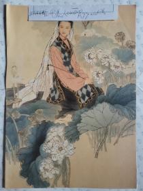 挂历单页小画:古代美人(6张)26X36.5CM.A77