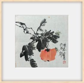 四川已故著名花鸟画家邱应昌《事事如意》精品（永久保真）