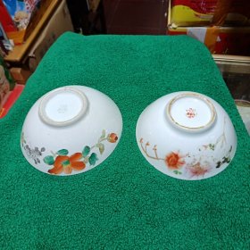 景德镇大花瓷碗2个