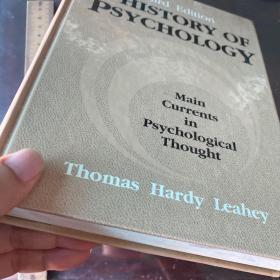 A History of psychology main currents in psychological thought thoughts英文原版精装