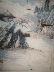 著名国画大师吴增国画，暗影有菩萨痕迹