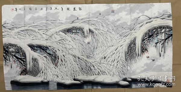 酒店重建流出字画——于志学山水尺寸136×68