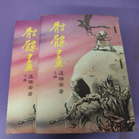 武侠、通俗收藏精品 ，金庸、古龙、梁羽生、黄易、温瑞安之外，武侠名著 《骷髅画》2册全 温瑞安著 万盛出版社 品相见图！1983年版本
