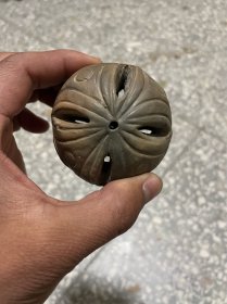 宋代陶绣球 里边有小球上刻有字 晃动会响全品 包老到宋代