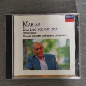 587光盘CD：MAHLER DAS LIED VON DER ERDE    一张光盘盒装