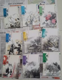 中国画技法系列写意花鸟包括家猫画法，菊花画法，点景画法，云水画法，树木画法，山石画法，牡丹画法，水鸟画法，荷花画法，共计9本合售