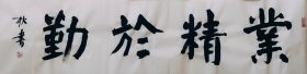 四尺对开书法作品一幅 业精于勤 140厘米X35厘米 宣纸手写