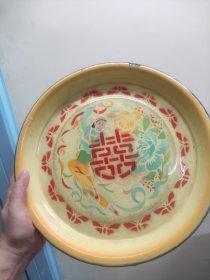 六七十年代“骆驼牌”双喜圆盘(西安人民搪瓷厂出品)