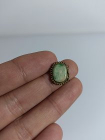 清代翡翠帽花