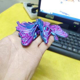 3D蝴蝶龙玩具手办模型