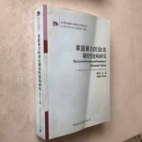 反对家庭暴力理论与实践丛书：家庭暴力防治法制度性建构研究