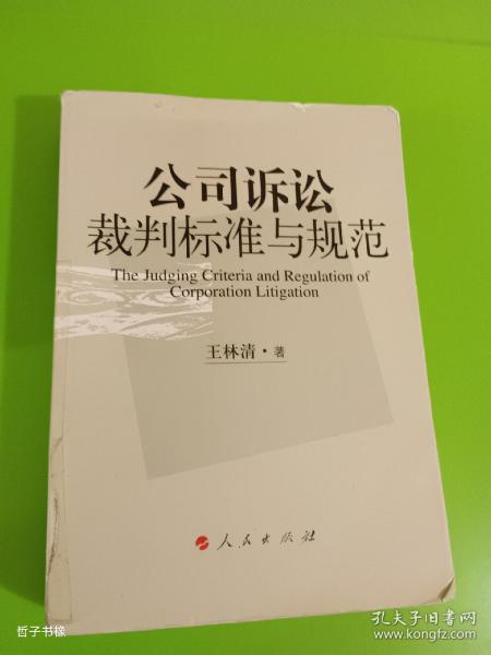 公司诉讼裁判标准与规范