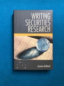 英文原版Writing Securities Research撰写证券研究