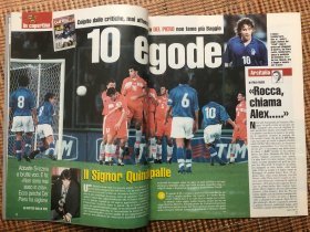 原版足球杂志 意大利体育战报1998 42期 没有海报