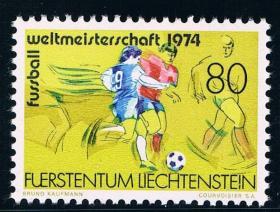 列支敦士登1974年第十届世界杯足球赛 新 1全 影写
