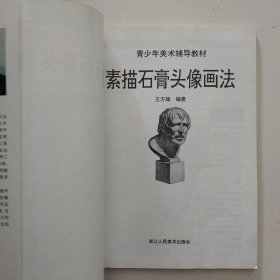 青少年美术辅导教材：素描石膏头像画法（最新浙美版）