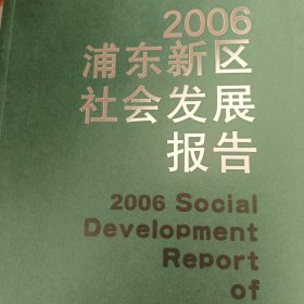 2006浦东新区社会发展报告