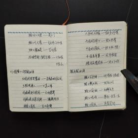 50年代老日记本：慰问手册 老日记本  全国人民慰问人民解放军代表团赠（内有彩色毛主席像 朱德总司令像各一张，1954年历，另外有八幅彩色插图）50开，漆布面精装