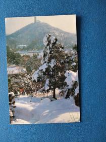 无锡锡惠公园 明信片(雪景)