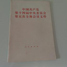 中国共产党第十四次中央委员会第五次全体会议文件