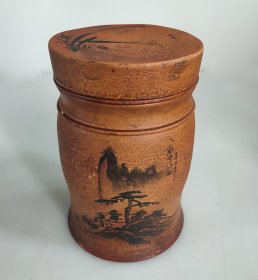 1981年(辛酉年)赤水工艺美术厂出品 竹筒(高15cmX直径10cm)