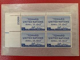 美国邮票 创立联合国
