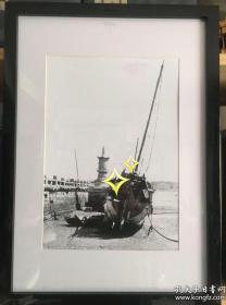 【高清翻拍老照片】1935年泉州府效外洛阳桥边上的木船（艾锷风拍摄）