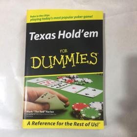Texas Hold'em For Dummies  库存书  近全新