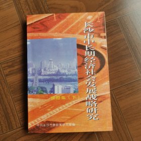 长沙市中长期经济社会发展战略研究（课题集下）