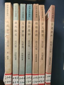 中华文学通览 近代卷 元代卷 宋代卷 唐五代卷 汉代卷 先秦卷 西夏辽金卷(七册合售)