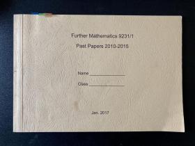 CIE Further Mathematics 9231 Past Papers 2010-2015