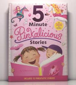 《儿童绘本 粉红公主故事12篇》  Pinkalicious : 5-Minute Pinkalicious Stories: Includes 12 Pinkatastic Stories! by Victoria Kann (童书）英文原版书