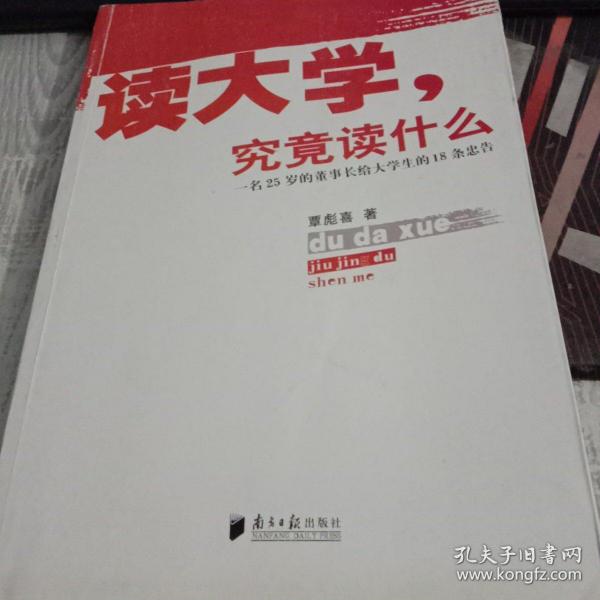 读大学，究竟读什么：一名25岁的董事长给大学生的18条忠告