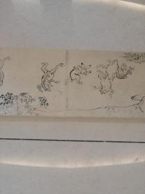 日本国宝鸟兽戏画卷一、三、四