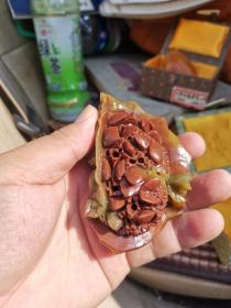 老寿山精雕苦瓜,绝了。中国工艺美术大师作品。