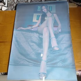 塑料一开美女模特宣传画