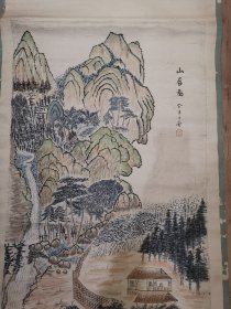 老字画，山水画一幅