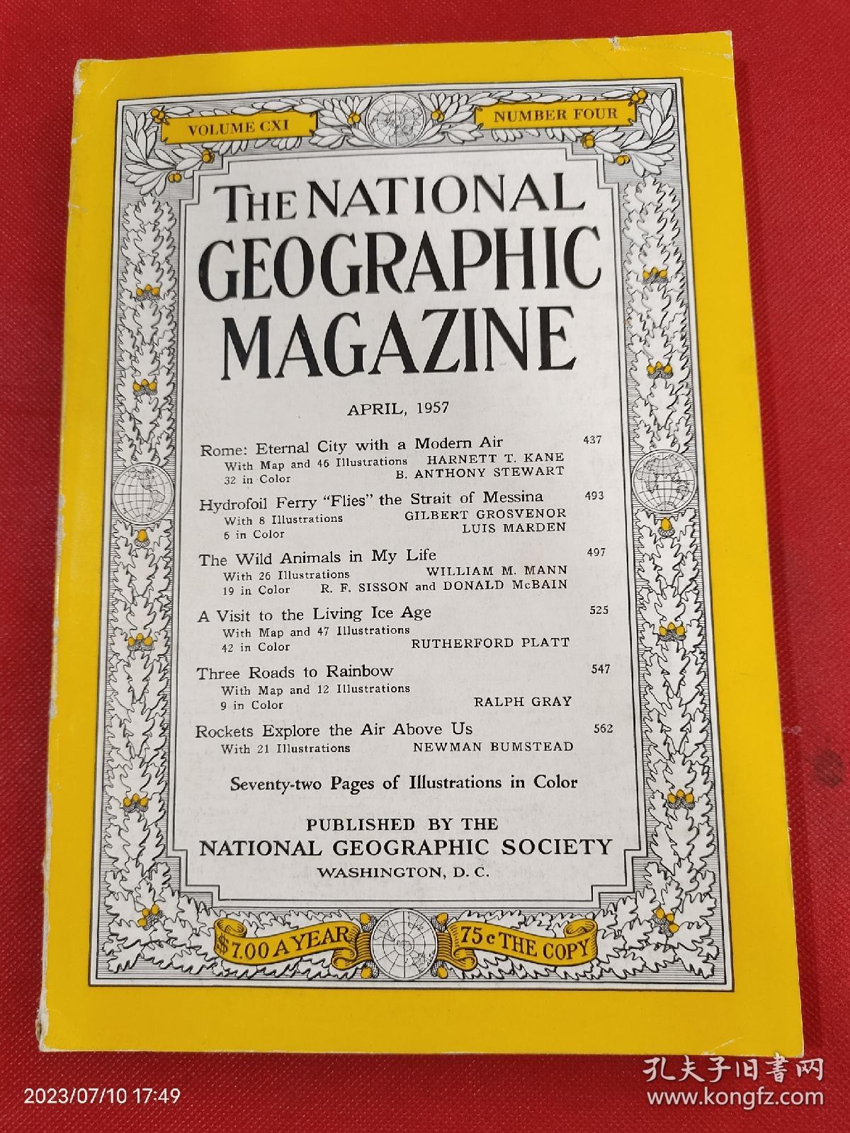 美国国家地理杂志1957年4月