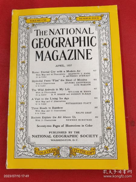 美国国家地理杂志1957年4月