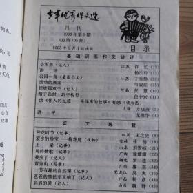 少年优秀作文选   杂志  月刊   五期合售（1993年第6、8、9、10、12期）