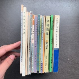 野草诗辑（第五辑），大海行，中国名言一千句，李清照诗文词选译，芦荻抒情，在燃烧的战场，海涅诗选，征途放歌，自然诗词集，淡淡的风月，阳朔风景诗词选，李超咏戏诗词选 1，冰山草，不尽长江滚滚来 共14册合售
