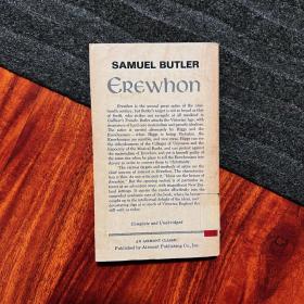 埃瑞璜Erewhon（美1967年版）/塞缪尔·巴特勒Samuel Butler
